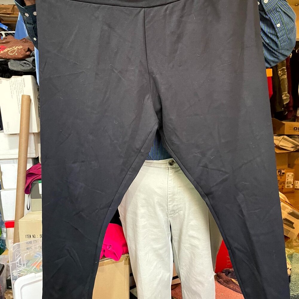 CATHERINES 3X 26/28W BLACK DRESS PANTS VERY GOOD CONDITION